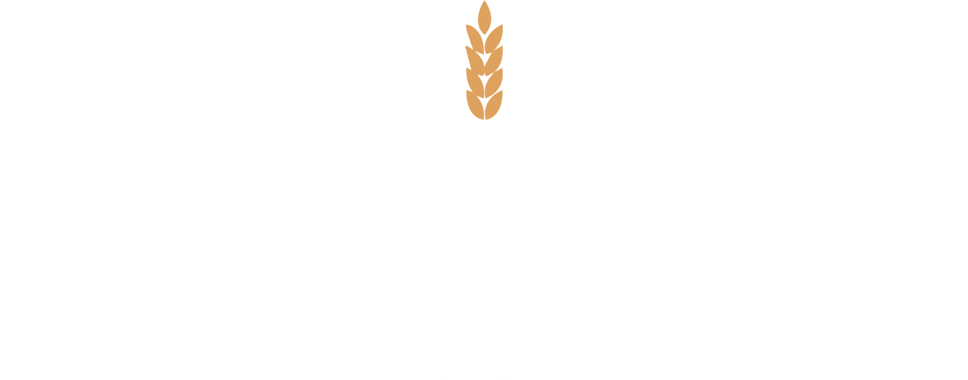 Bakendales white logo wordmark