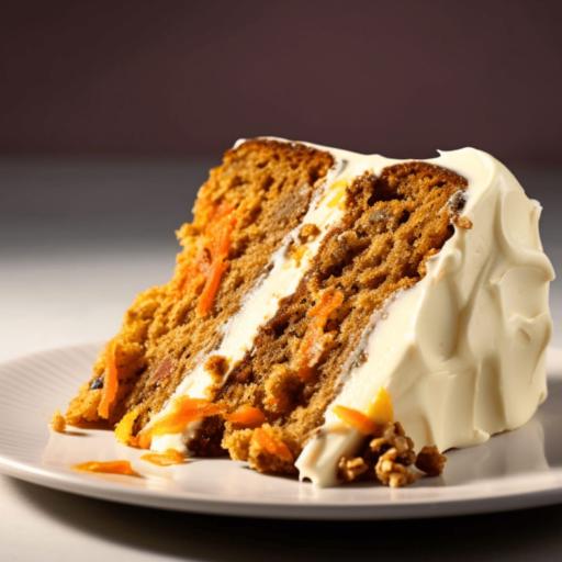Moist Bakendales cake slice on a white plate